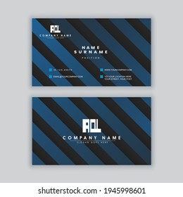 Elegant minimal modern business card template