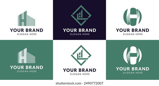 Elegant minimal monogram art logo. Initial H based Alphabet icon logo artistic awesome trendy professional awesome.