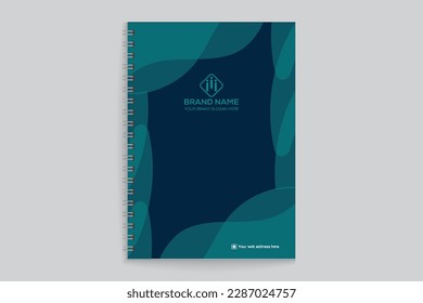 Elegante minimale Notebook-Titelvorlage