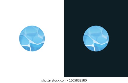 Elegant minimal Pool spa logo.