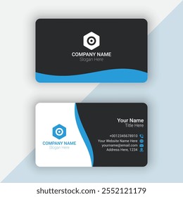 Elegant minimal professional business card template