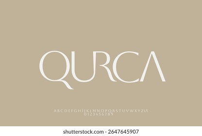 Fonte serif elegante e mínima para branding de luxo e design editorial
