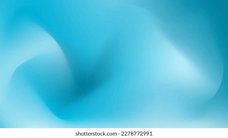 Elegant minimal vector abstract background is blue with soft gradient of water movement. Design template for website, wallpaper, banner, cover, flyer, social networks.   