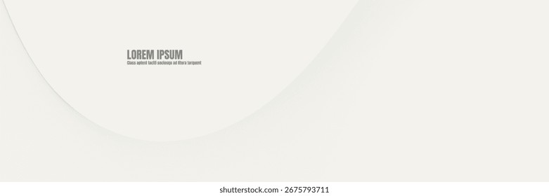 Elegant, minimalist abstract background with subtle curved lines and soft shadows in neutral tones, offering ample copy space for modern design projects.