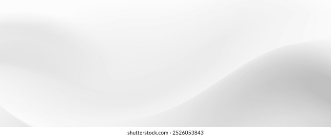 Elegant and minimalist abstract banner with a flowing white wave design. Perfect for luxury, beauty, and spa projects.