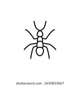 Ilustração De Formiga Minimalista Elegante Com Um Design Limpo E Contemporâneo