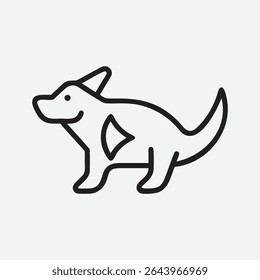 Elegant and Minimalist Bureau Icon in Clean Line Art Style