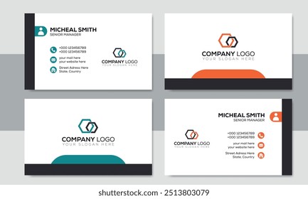Elegant Minimalist Business Card Design template for Modern Professionals