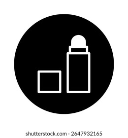 Elegant minimalist deodorant stick illustration offering simple hygiene concept for product showcasing effective freshness and clean appeal deodorant