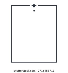 Quadro minimalista elegante com brilho sutil e acento de ponto, perfeito para projetos de marca e design modernos.