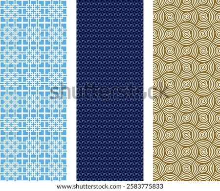 Elegant Minimalist Geometric Seamless Pattern with Intricate Line Art for Trendy Backgrounds
