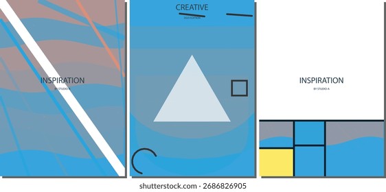 Elegante minimalista Gradiente Vetor Poster Design Background para Panfletos Corporativos, Folhetos de Marketing e Banners da Web