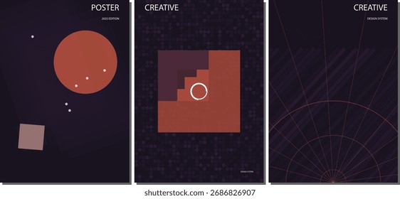 Elegante minimalista Gradiente Vetor Poster Design Background para Panfletos Corporativos, Folhetos de Marketing e Banners da Web