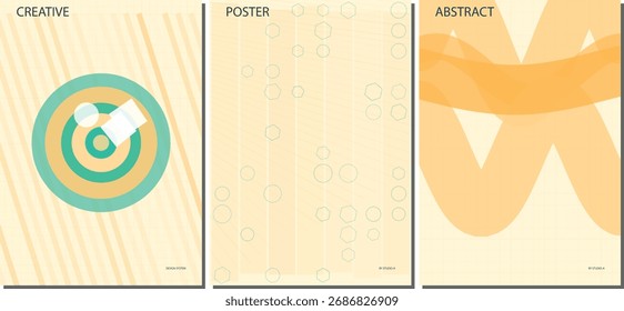 Elegant Minimalist Gradient Vector Poster Design Background for Corporate Flyers, Marketing Brochures, and Web Banners