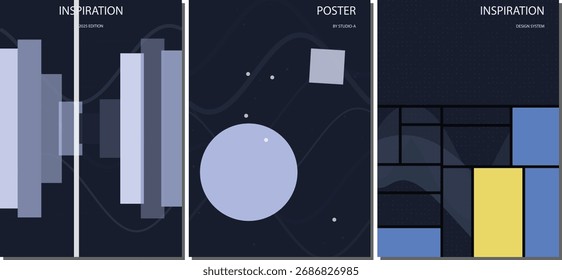 Fondo minimalista elegante del diseño del cartel del Vector del gradiente para los volantes Corporativas, los folletos de la comercialización, y los Anuncios del Web