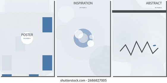 Fondo minimalista elegante del diseño del cartel del Vector del gradiente para los volantes Corporativas, los folletos de la comercialización, y los Anuncios del Web