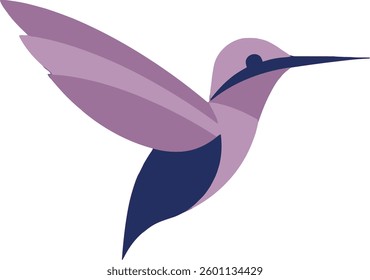 Elegant Minimalist Hummingbird Line Art