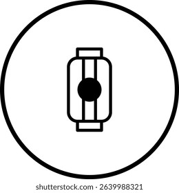 Elegant and minimalist lantern icon design for diverse creative projects and applications