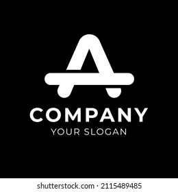 Logotipo de vector de letras elegante y minimalista	