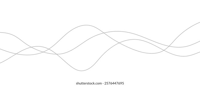 Elegant Minimalist Line Wave Background for Banner and Template Design