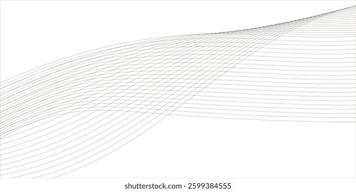 Elegant Minimalist Line Wave Background for Banner and Template Design