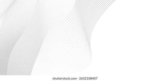 Elegant Minimalist Line Wave Background for Banner and Template Design. eps 10
