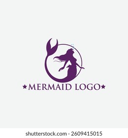 	
Elegant Minimalist Mermaid Logo, Enchanting Mermaid Silhouette Logo, Classic Mermaid Logo Design