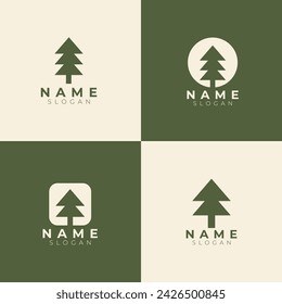 Elegant minimalist nature logos design collection