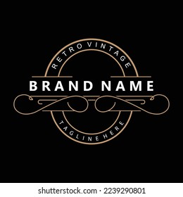 Elegant Minimalist Ornament Logo Template Luxury Ornament Wedding Decoration Business, Batik Style Invitation, Batik, Frasion, Initial Brand Design