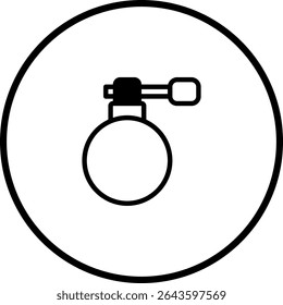 Elegant minimalist perfume bottle illustration in black and white vector format