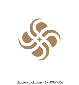 elegantes, minimalistisches, abgerundetes SS-Monogramm mit verborgenem Sternelement auf isoliertem weißem Hintergrund