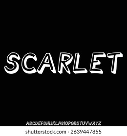 Elegant minimalist sans serif alphabet display font vector. Modern feminine typeface