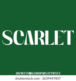 Elegant minimalist sans serif alphabet display font vector. Modern feminine typeface