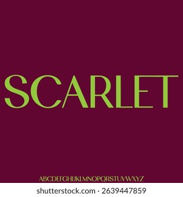 Elegant minimalist sans serif alphabet display font vector. Modern feminine typeface