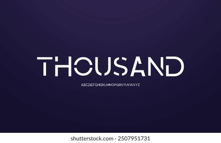 Elegant and minimalist serif display font vector with alternate