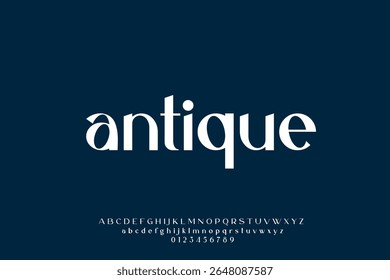 Elegant Minimalist Serif Font with Classic Proportions and Modern Appeal
