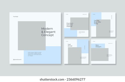 Elegant and minimalist social media post template