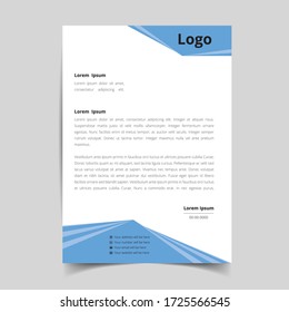 Elegant and minimalist style letterhead design for your business.
A4 Letterhead Template Vector.