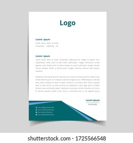 Elegant and minimalist style letterhead design for your business.
A4 Letterhead Template Vector.