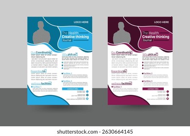 elegant and minimalist style vector flyer design template
