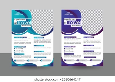 elegant and minimalist style vector flyer design template
