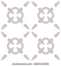 Elegant minimalist tile pattern with small repeating elements, ideal for backgrounds and textiles.