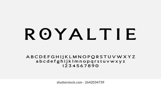 Elegant Minimalistic Font. Luxury lettering, suit for poster design, typography, and all graphic design needs. Come in editable vector. Elegant alphabet.