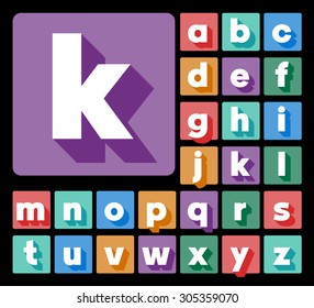 Elegant minimalistic vector alphabet in sans bold style. Lowercase letters