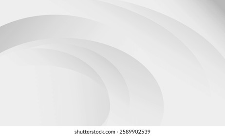 Elegant minimalistic white background featuring subtle curved lines and gradients, evoking a professional and modern design perfect for presentations, advertisements, or digital artworks.