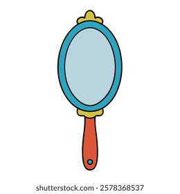 Elegant mirror vector illustration. Ideal for home decor, beauty, reflection, vanity, interiors, and furniture designs.