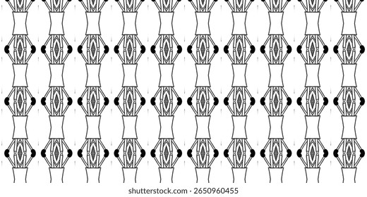 Elegant mirrored abstract pattern resembling stylized human forms or statues. A seamless fusion of geometry and symmetry for modern artistic projects.