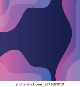 Elegant and modern abstract background featuring flowing liquid shapes in dark purple, blue, and pink gradients. Ideal for luxury branding, digital art, or web design headers