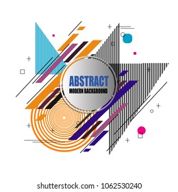 elegant modern abstract pattern background banner label sticker web illustration with geometric polygonal triangular design vector