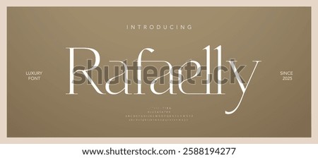 Elegant modern alphabet font logo. Typography luxury classic lettering serif italic fonts decorative wedding vintage retro logos. vector illustration